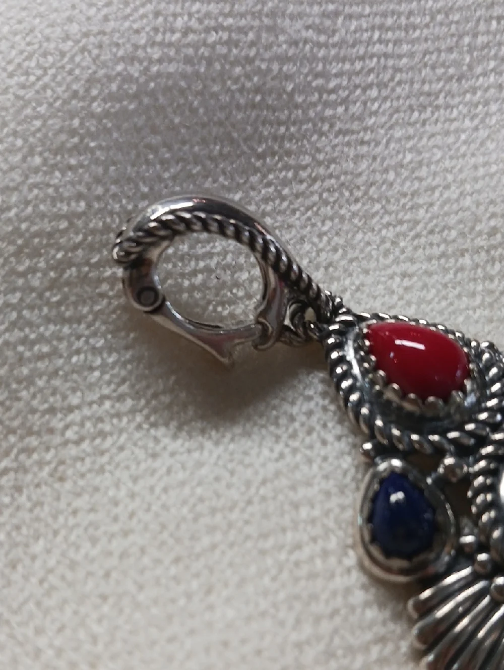AMERICAN WEST 925 GEMSTONE PENDANT.